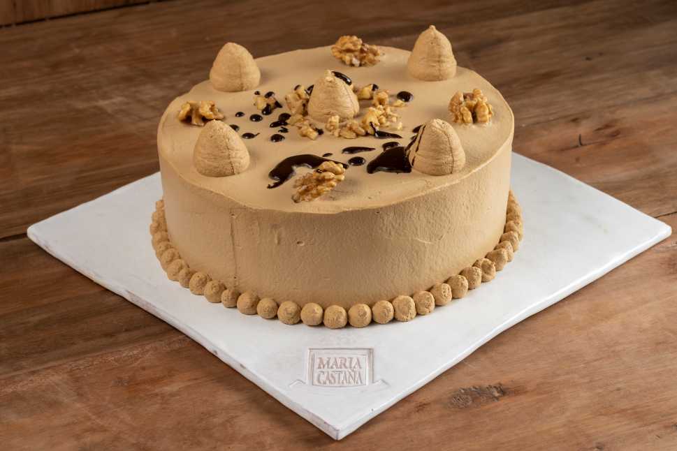 TORTA CREMA MOKA CON NUEZ